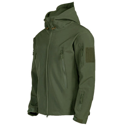 Giacca Uomo Impermeabile con Cappuccio Taglio Regular