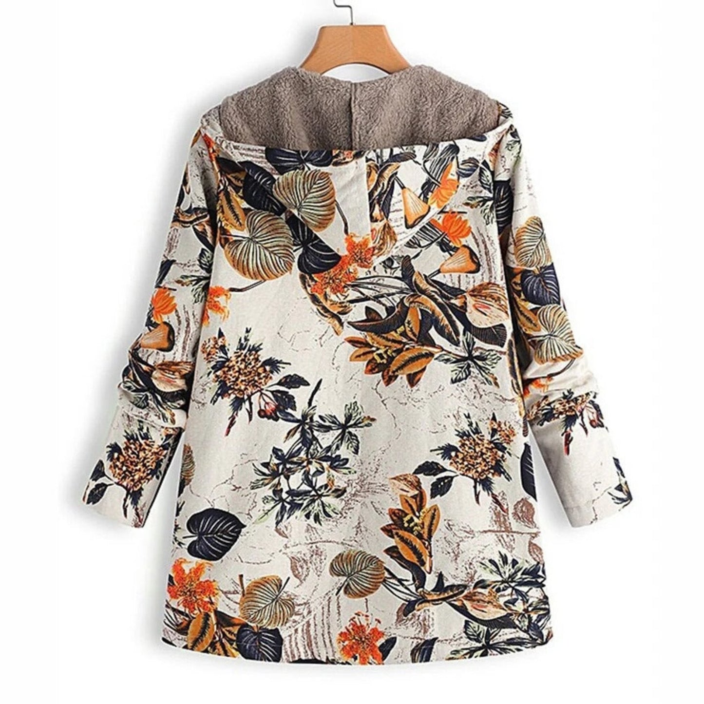 Giacca Donna Casual in Tessuto Morbido con Stampa Floreale