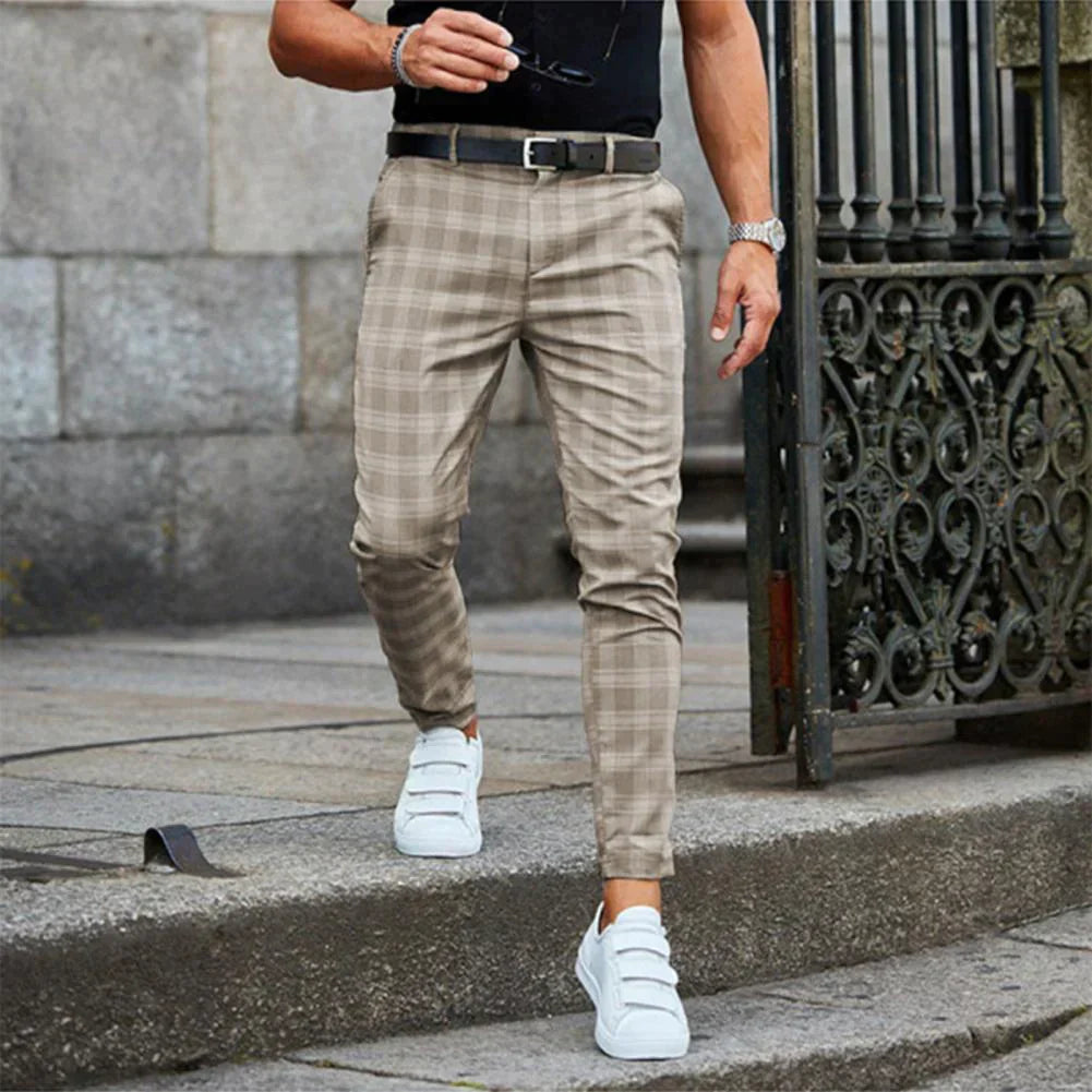 Pantaloni Chino Uomo Classici Vestibilità Regolare - Brentozzi