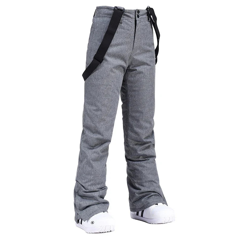 Pantaloni Sci Unisex con Bretelle Invernali Impermeabili