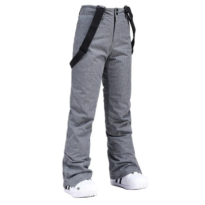 Pantaloni Sci Unisex con Bretelle Invernali Impermeabili