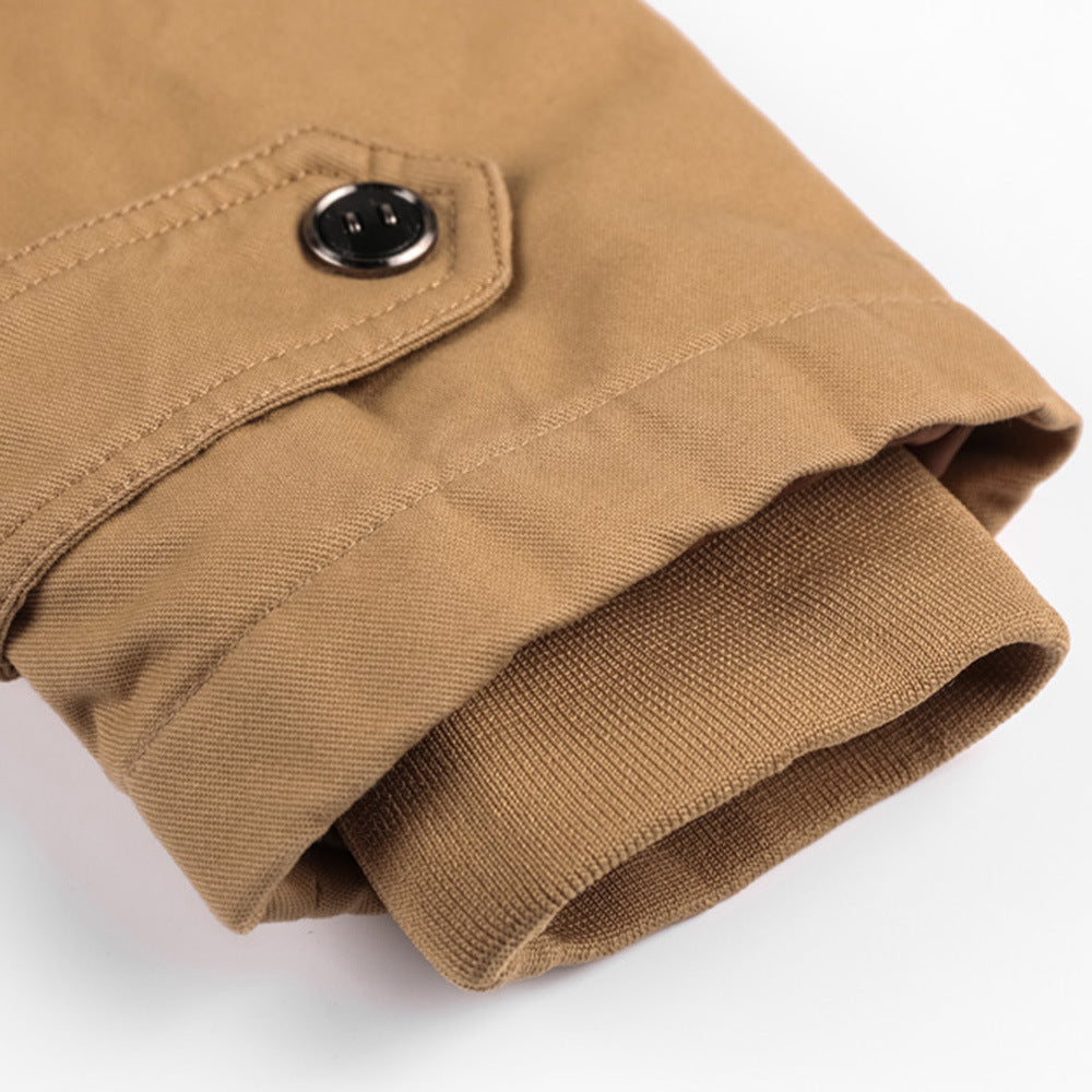 Giacca Uomo in Misto Cotone Imbottita Cappuccio Calda