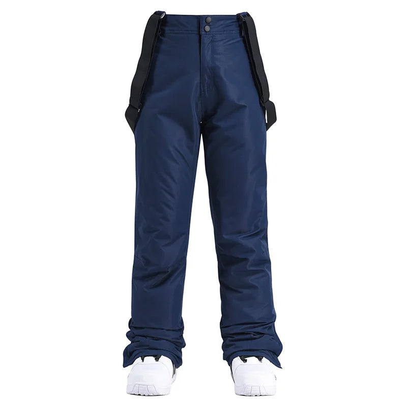 Pantaloni Sci Unisex con Bretelle Invernali Impermeabili