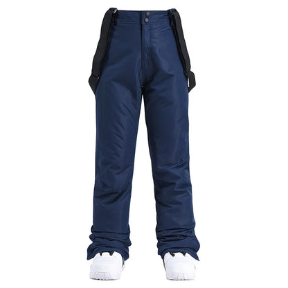 Pantaloni Sci Unisex con Bretelle Invernali Impermeabili