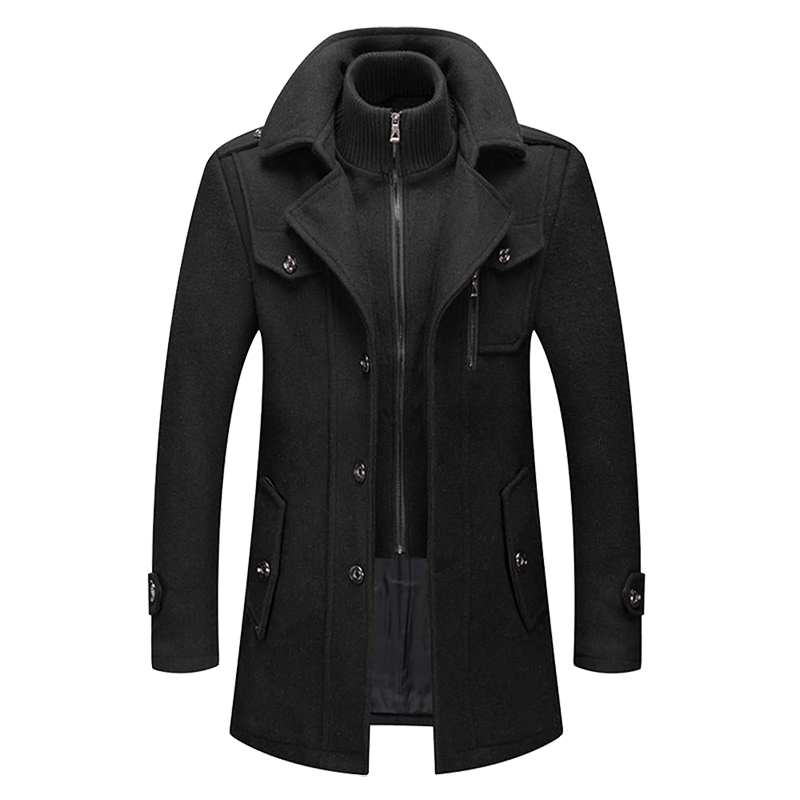 Cappotto Uomo Invernale Lungo Stile Moderno