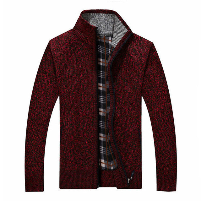 Cardigan Uomo Corto con Zip