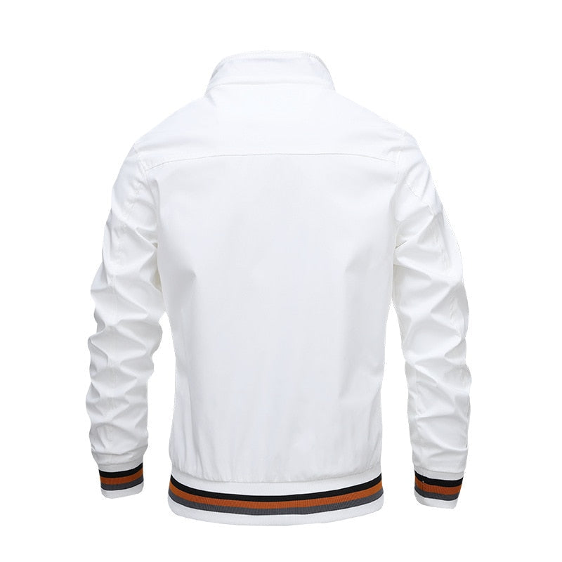 Giacca Bomber Uomo Stile Classico Vestibilità Regular