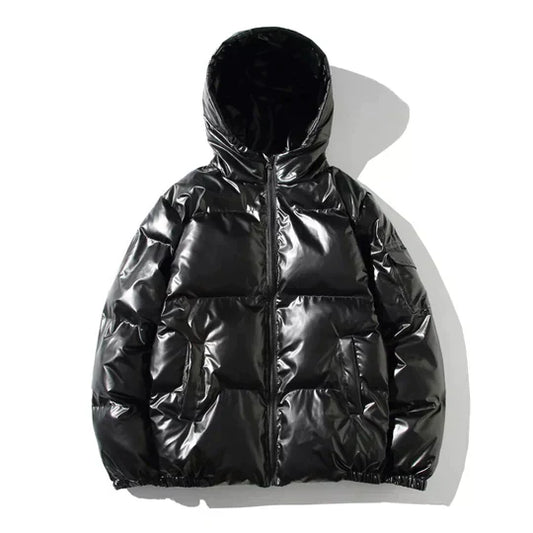 Giacca Invernale Uomo Imbottita Antivento Effetto Metallizzato - Brentozzi