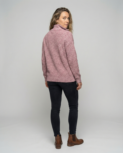 Maglione Donna con Zip Frontale