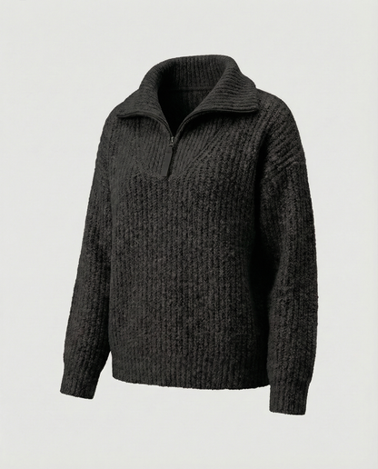 Maglione Donna con Zip Frontale