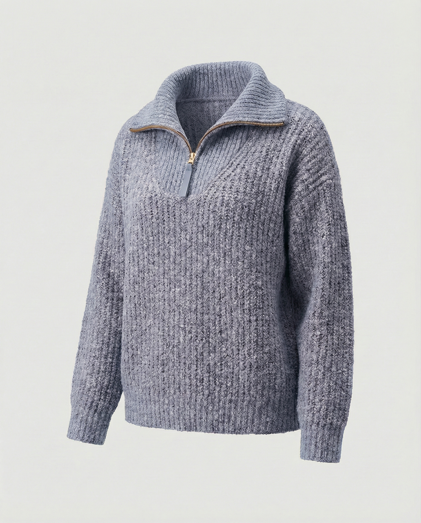 Maglione Donna con Zip Frontale