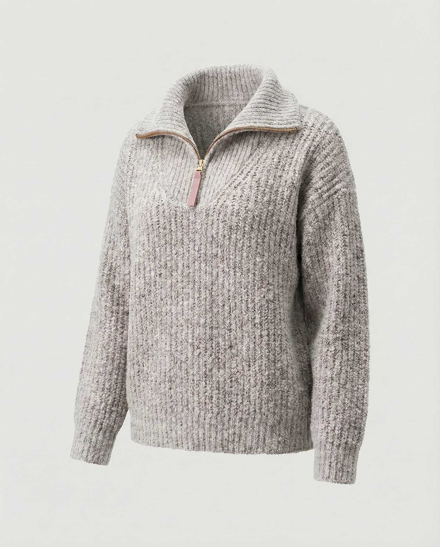 Maglione Donna con Zip Frontale