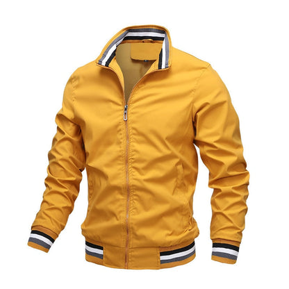 Giacca Bomber Uomo Stile Classico Vestibilità Regular