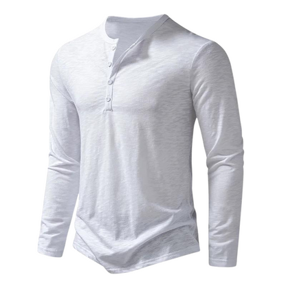 Maglia Uomo Manica Lunga Tessuto Morbido Vestibilità Comoda