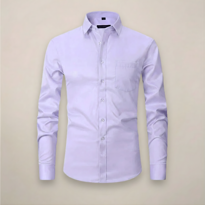 Camicia Uomo Business Manica Lunga Con Bottoni Traspirante