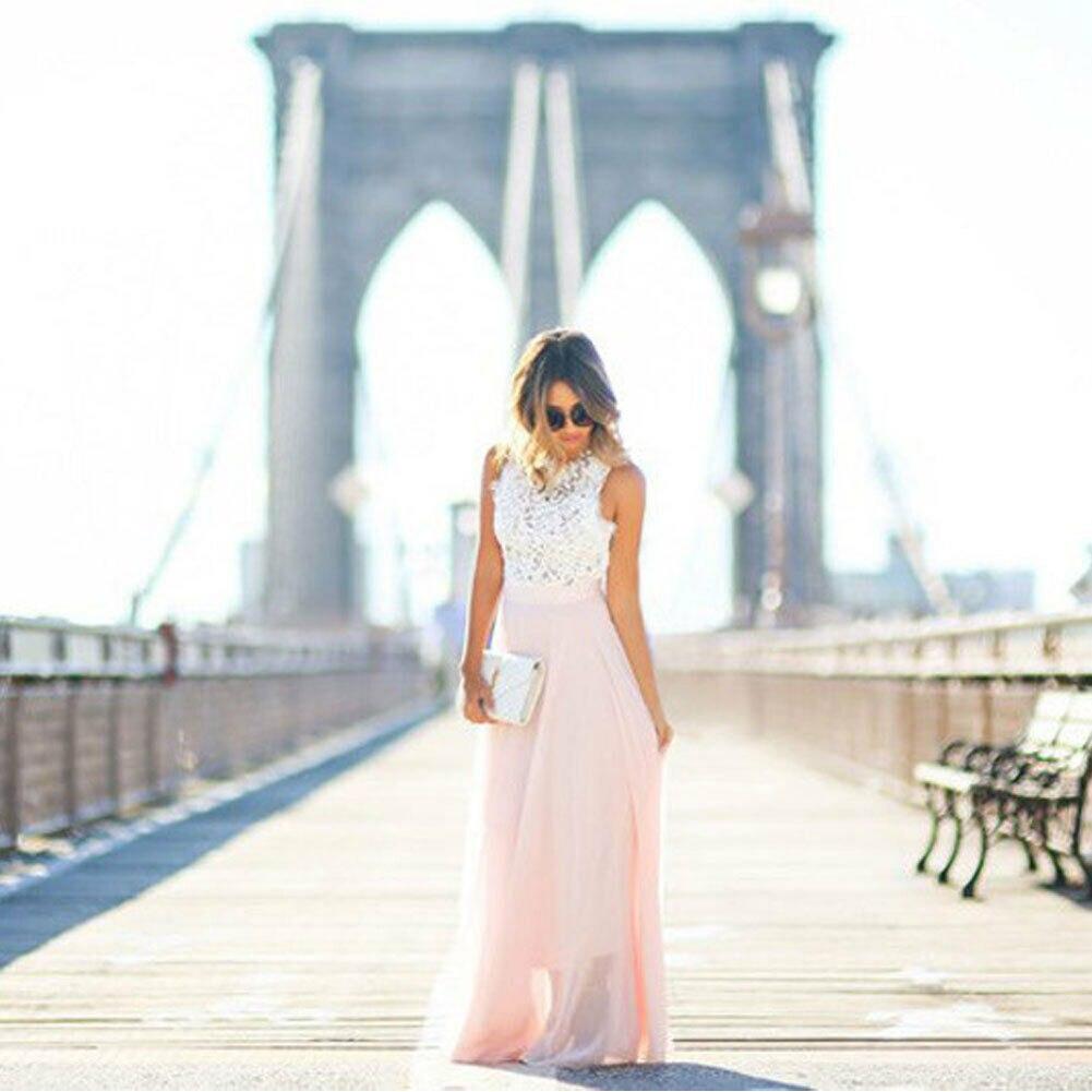 Abito Maxi Donna Girocollo