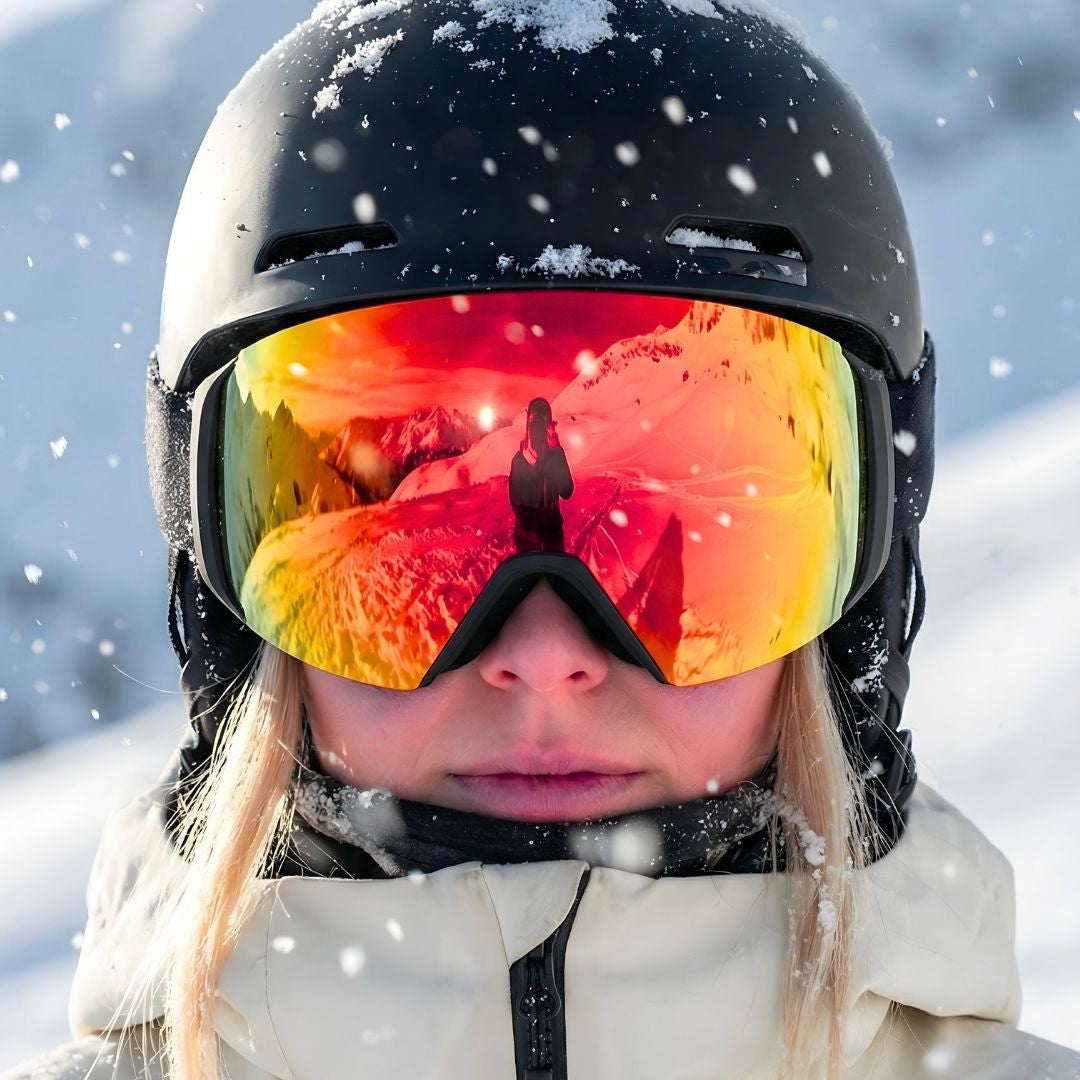 Maschera Sci Unisex Design Panoramico per Uso Alpino