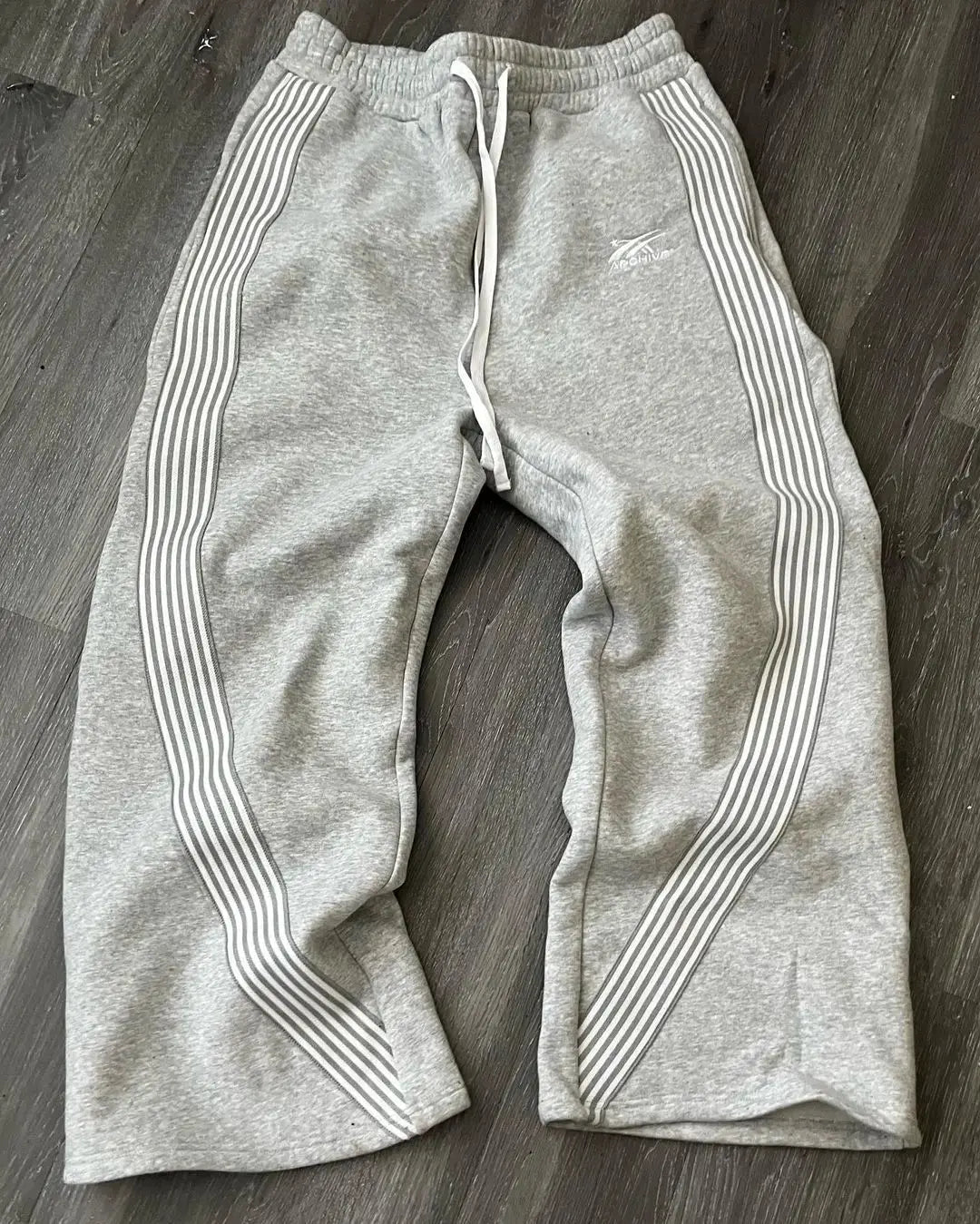 Pantaloni Jogging Uomo con Righe Retro Vestibilità Comfort