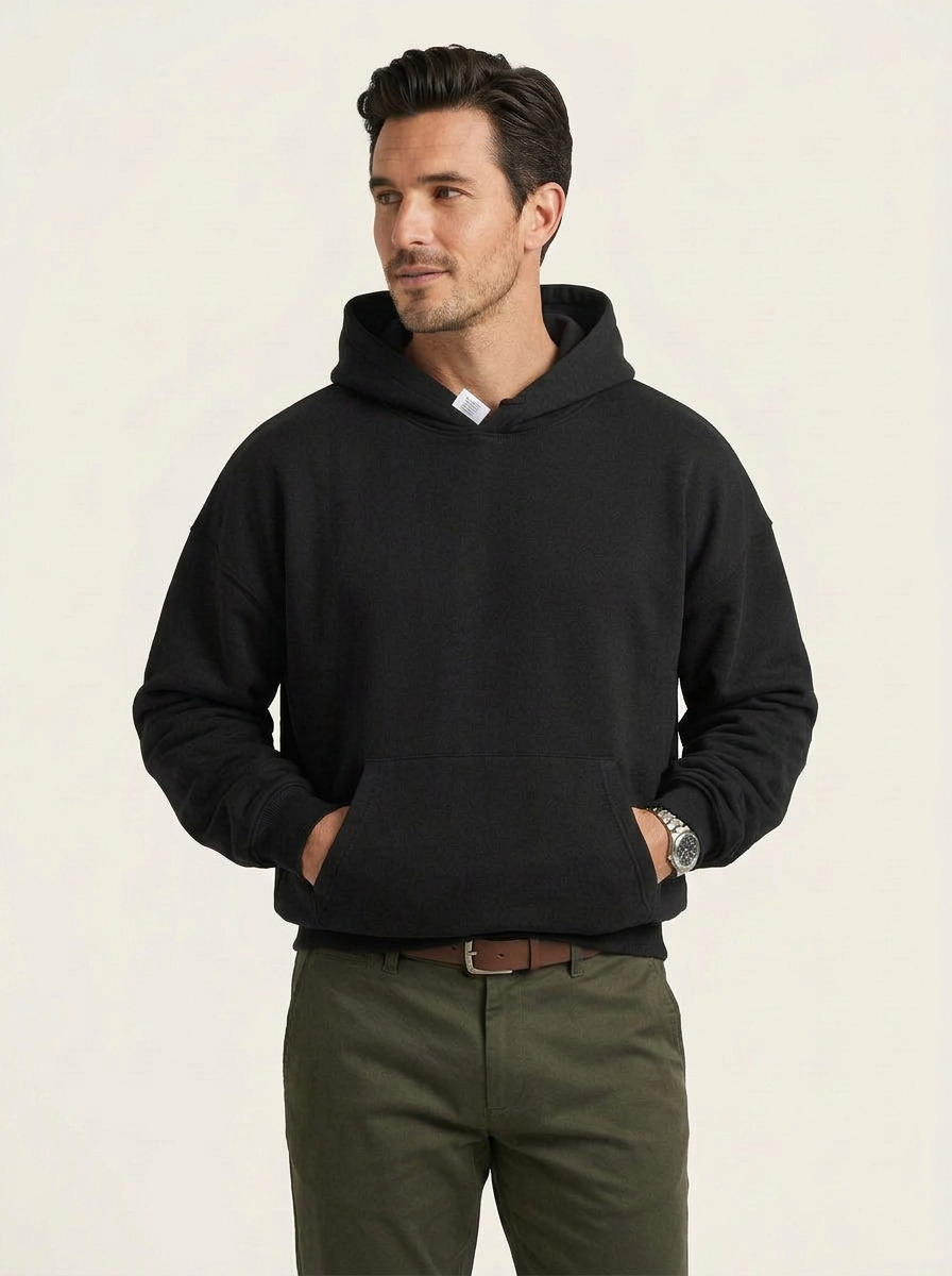 Havor | Felpa Uomo Con Cappuccio Pullover Manica Lunga Tasca Marsupio 2