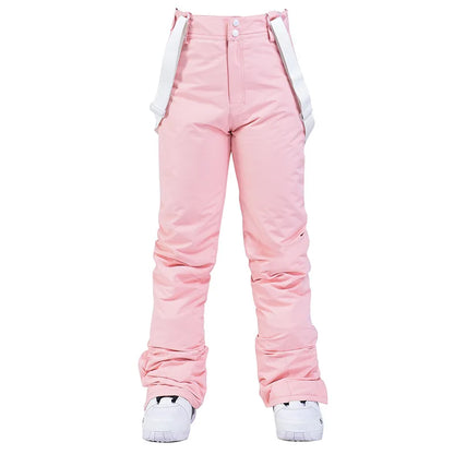 Pantaloni Sci Unisex con Bretelle Invernali Impermeabili