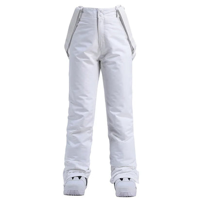 Pantaloni Sci Unisex con Bretelle Invernali Impermeabili