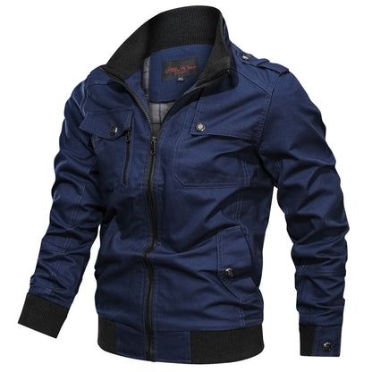 Bomber Uomo Antivento Stile Classico Rifinitura Robusta