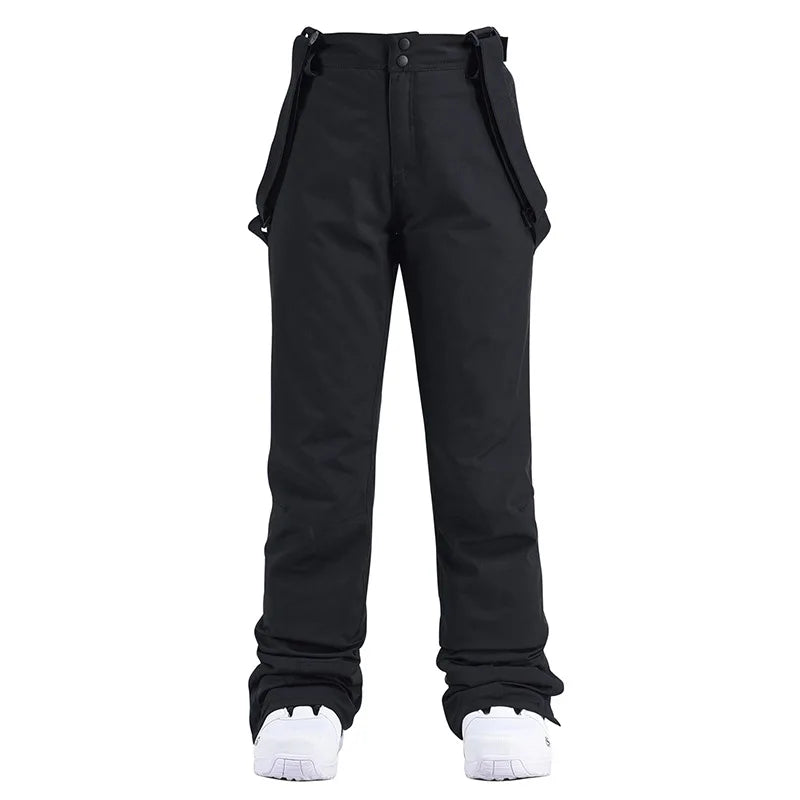 Pantaloni Sci Unisex con Bretelle Invernali Impermeabili