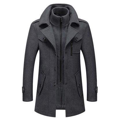 Cappotto Uomo Leggero Caldo Stile Classico