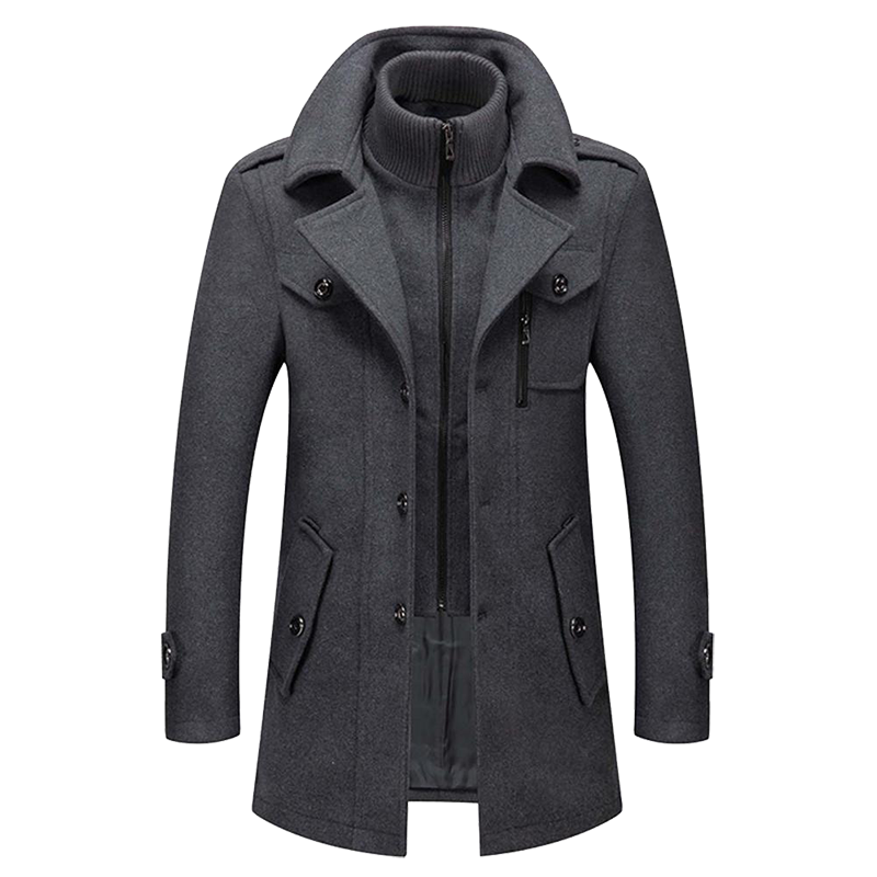 Cappotto Uomo Invernale Lungo Stile Moderno