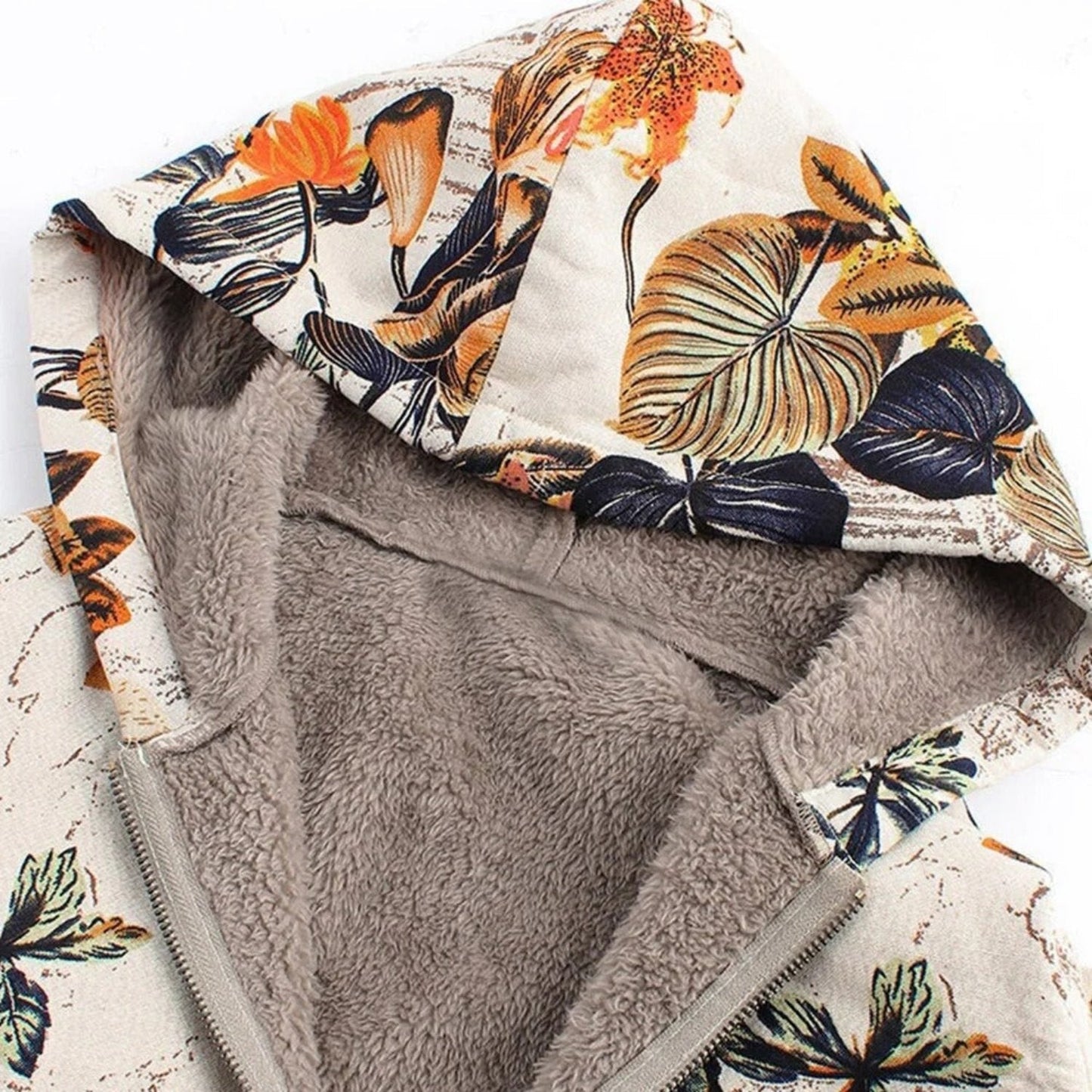 Giacca Donna Casual in Tessuto Morbido con Stampa Floreale