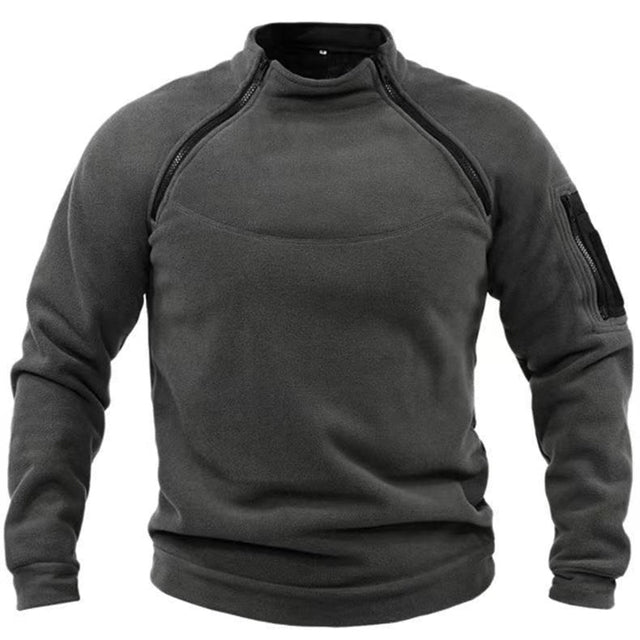 Felpa Uomo in Pile con Fodera Calda Stile Explorer