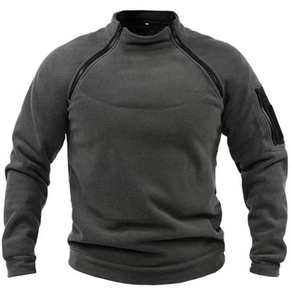Felpa Uomo in Pile con Fodera Calda Stile Explorer
