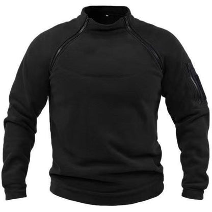 Felpa Uomo in Pile con Fodera Calda Stile Explorer