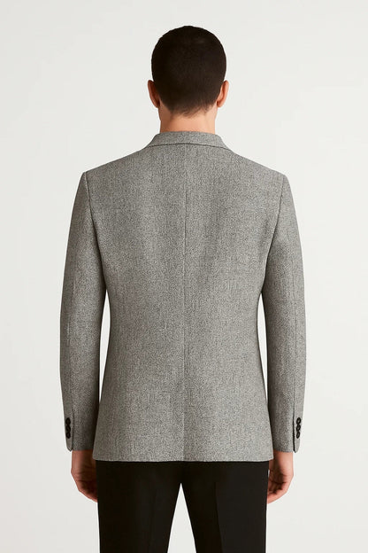 Blazer Uomo Slim Fit con Bottoni e Linea Sottile