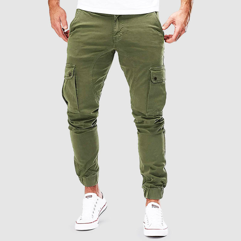 Pantaloni Cargo Uomo in Cotone con Tasche Comodi Stile Urbano
