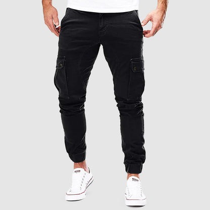 Pantaloni Cargo Uomo in Cotone con Tasche Comodi Stile Urbano