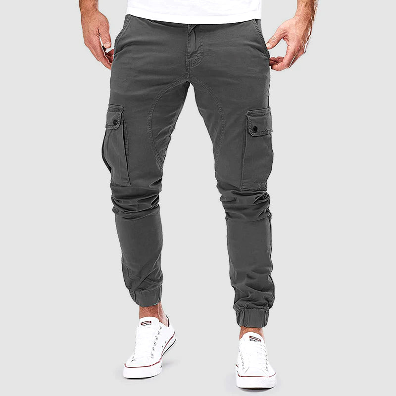 Pantaloni Cargo Uomo in Cotone con Tasche Comodi Stile Urbano