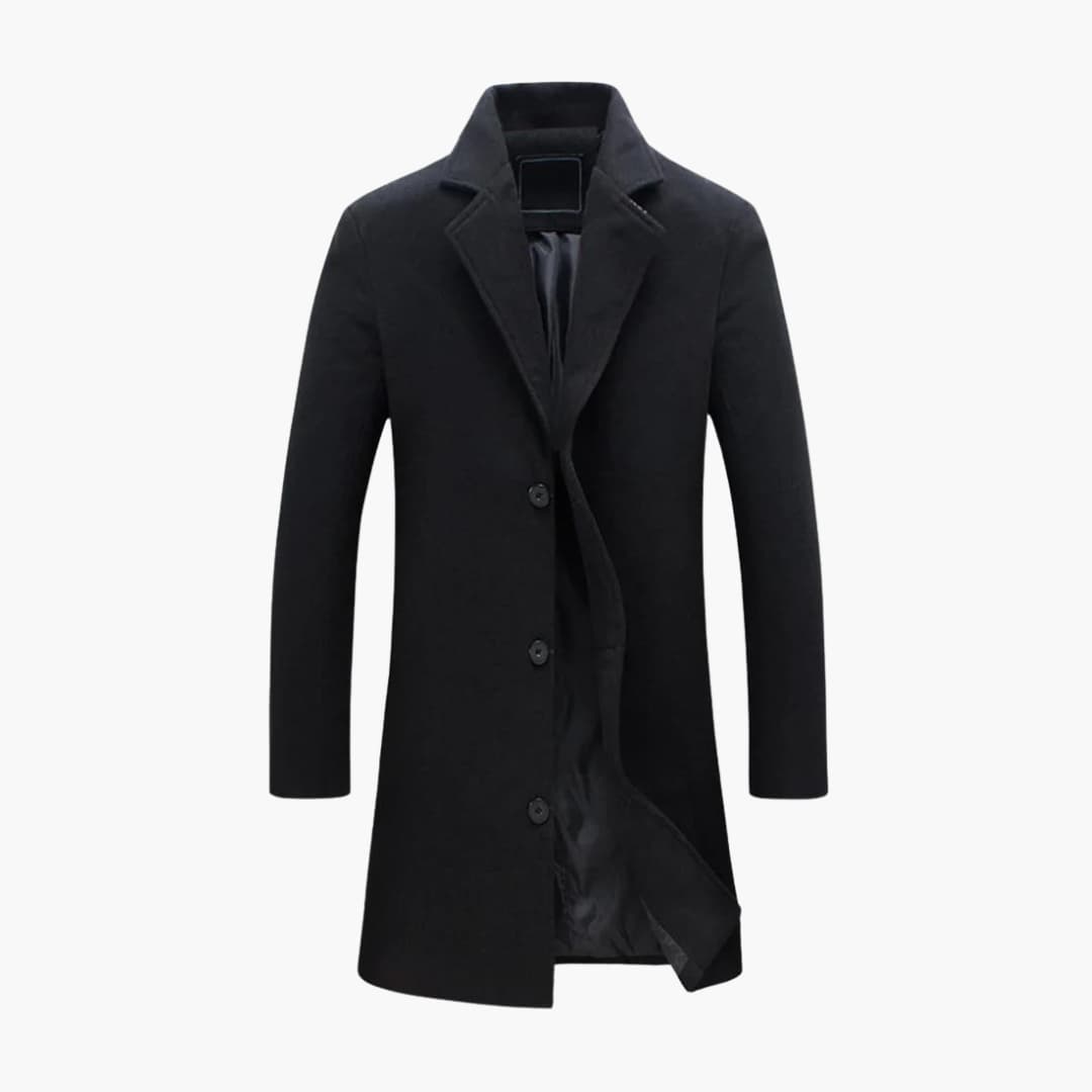 Cappotto Uomo Invernale Elegante Lungo