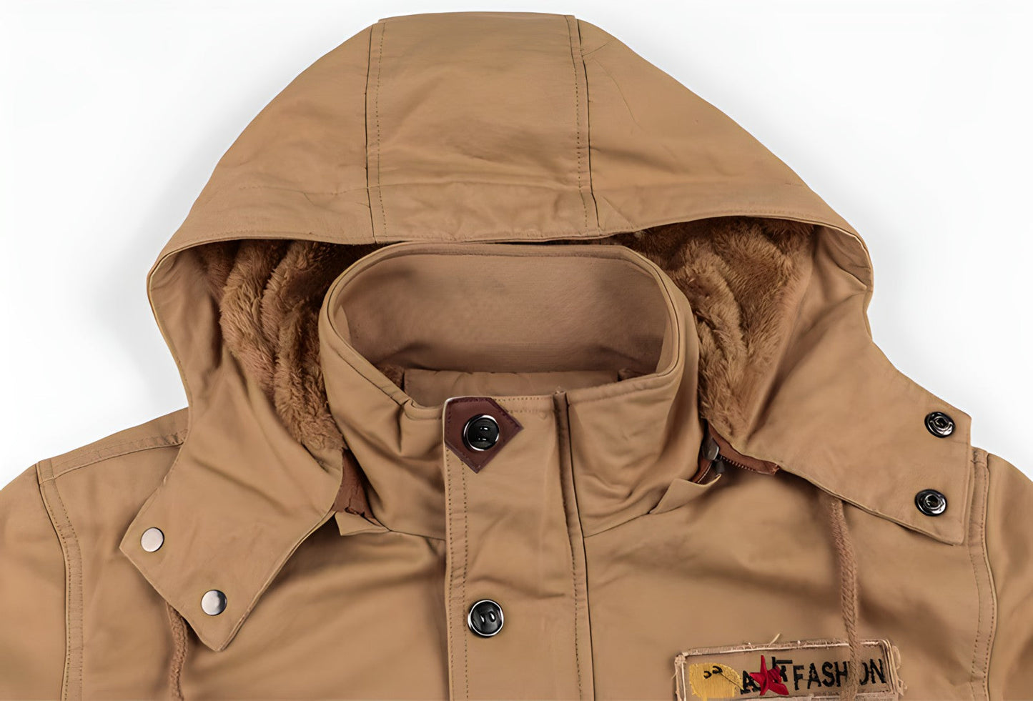 Giacca Militare Uomo con Tasche Regular Fit
