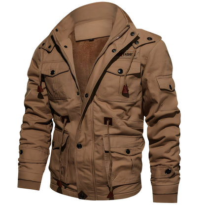 Giacca Militare Uomo con Tasche Regular Fit