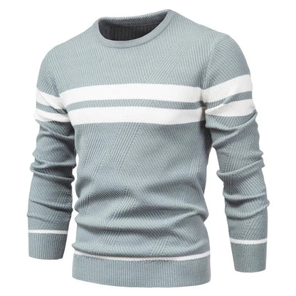 Herrenpullover – Strickpullover mit Rundhalsausschnitt-Chaps Herrenmode