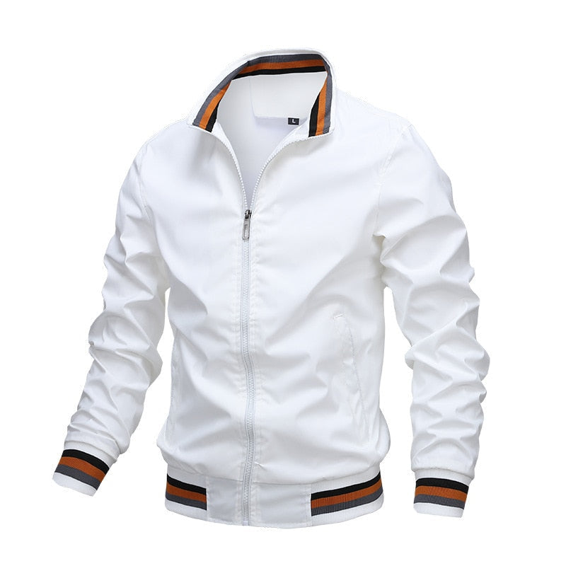 Giacca Bomber Uomo Stile Classico Vestibilità Regular