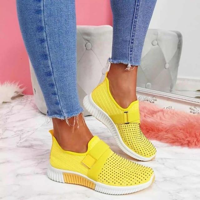 Scarpe Donna Comode con Chiusura a Strappo