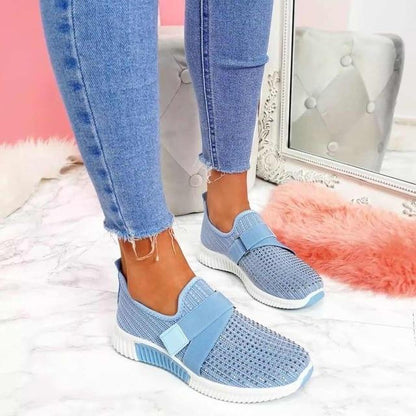 Scarpe Donna Comode con Chiusura a Strappo