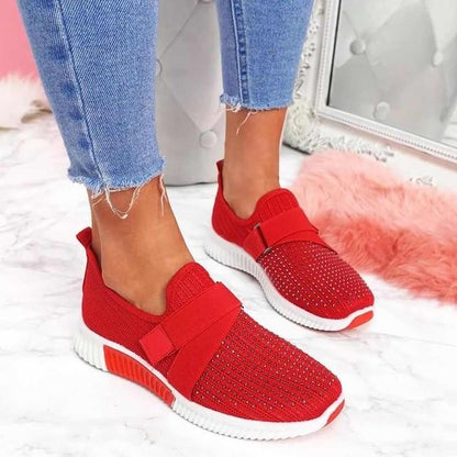 Sneaker Donna Slip-On con Chiusura a Strappo