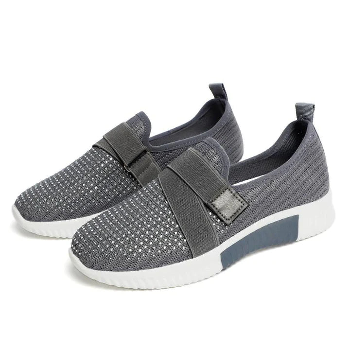 Sneaker Donna Slip-On con Chiusura a Strappo