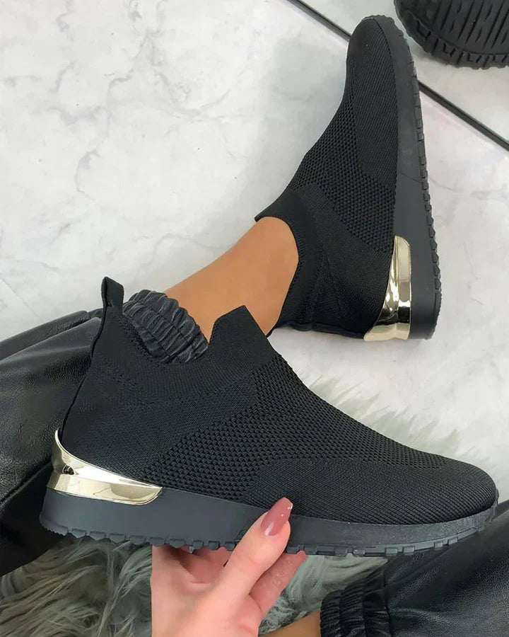 Sneakers Slip-On Donna Leggere Comode per Uso Quotidiano - Brentozzi