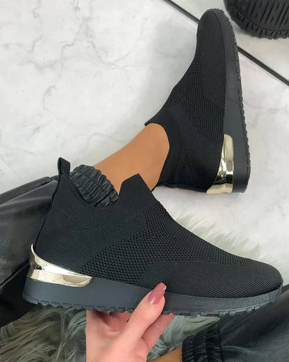 Sneakers Slip-On Donna Leggere Comode per Uso Quotidiano - Brentozzi