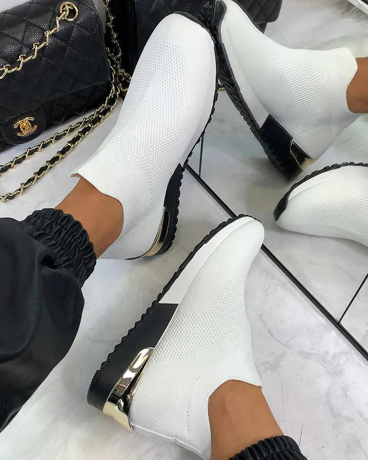 Sneakers Slip-On Donna Leggere Comode per Uso Quotidiano