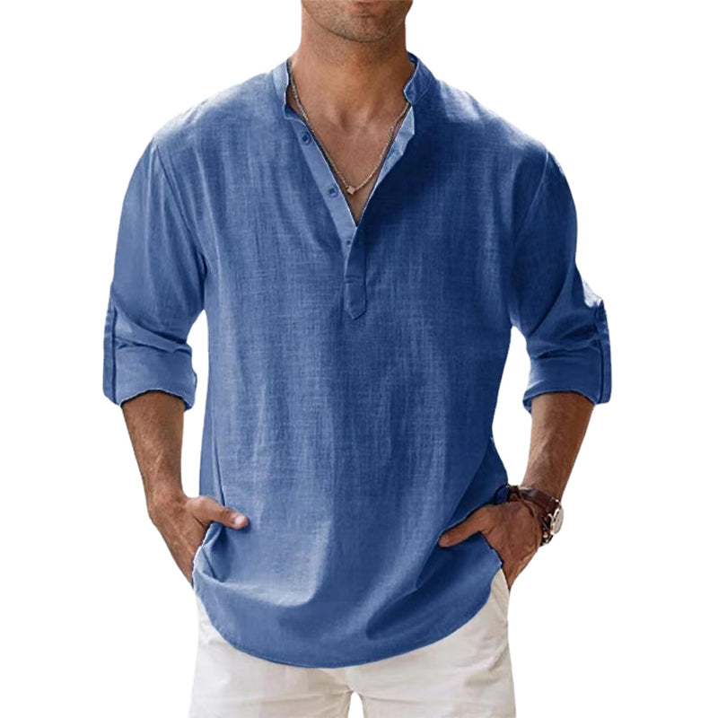 Camicia Uomo Primavera Estate Manica Lunga Classica